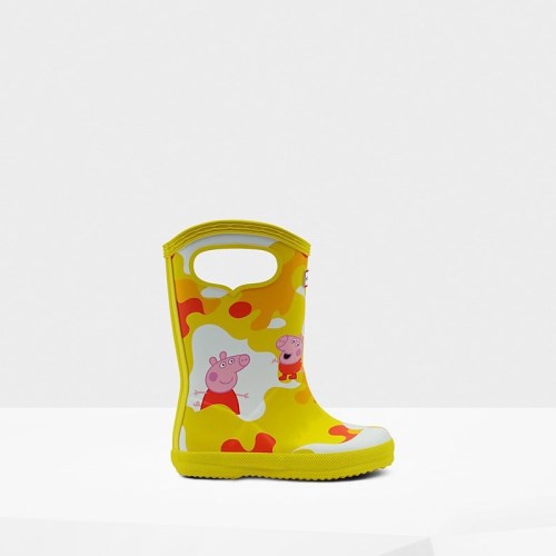 Hunter Original Peppa Pig Grab Handle Rain Boots For Kids - NZ C3741